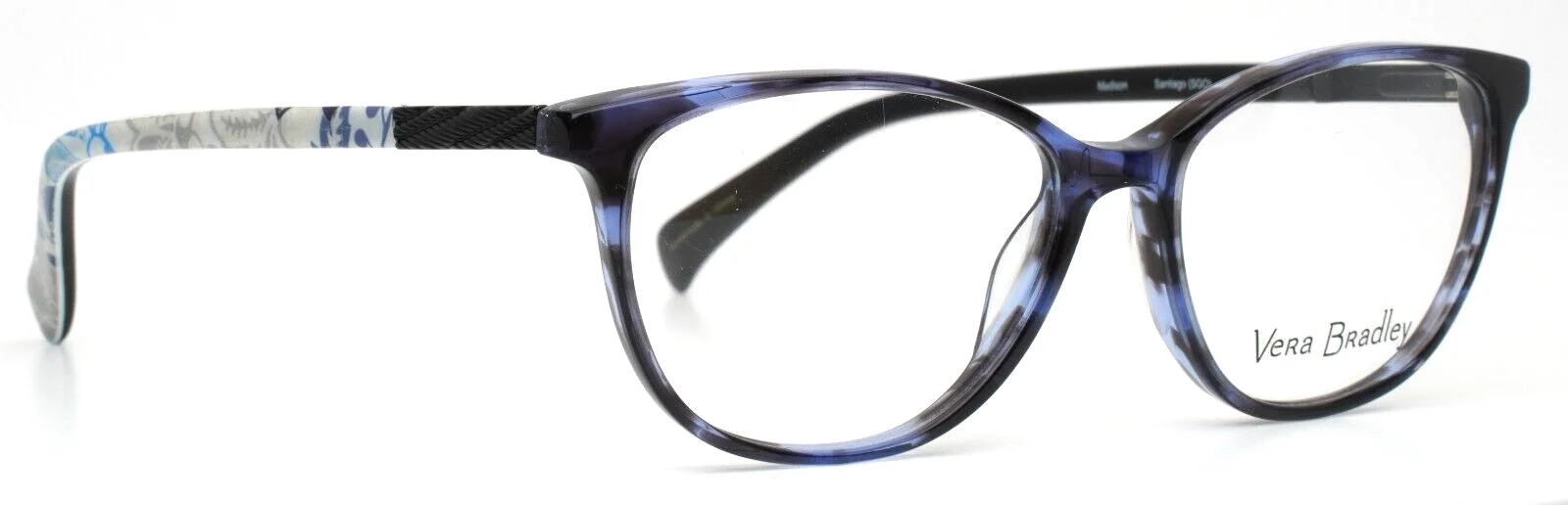 VERA BRADLEY Madison Santiago SGO Tortoise Blue Womens Eyeglasses 52-15-140 3