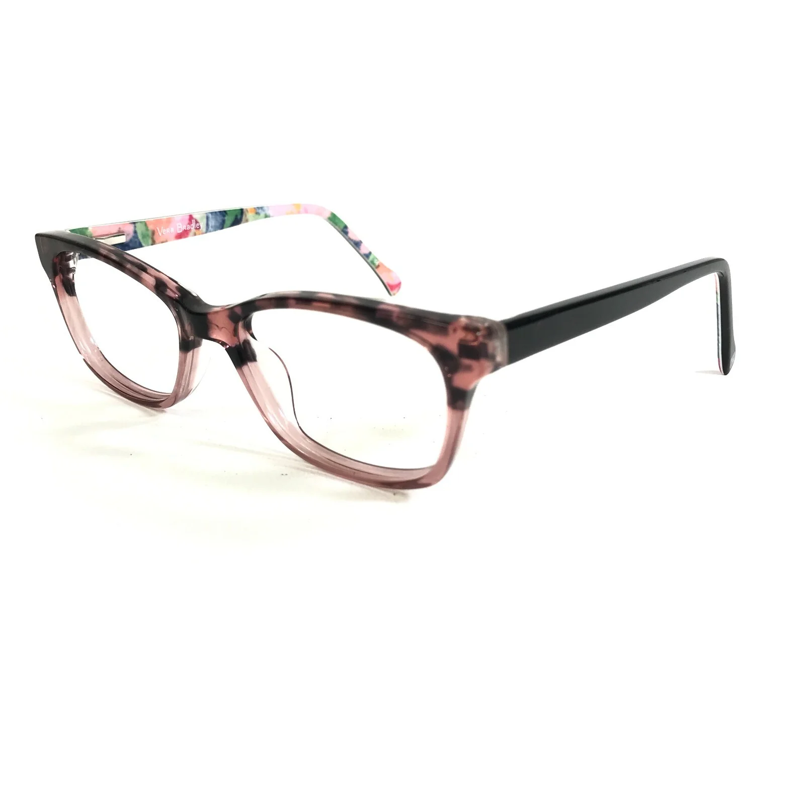 Vera Bradley Petite Eyeglasses Frames Meadow Superbloom SBM Black Pink 47-15-125 4