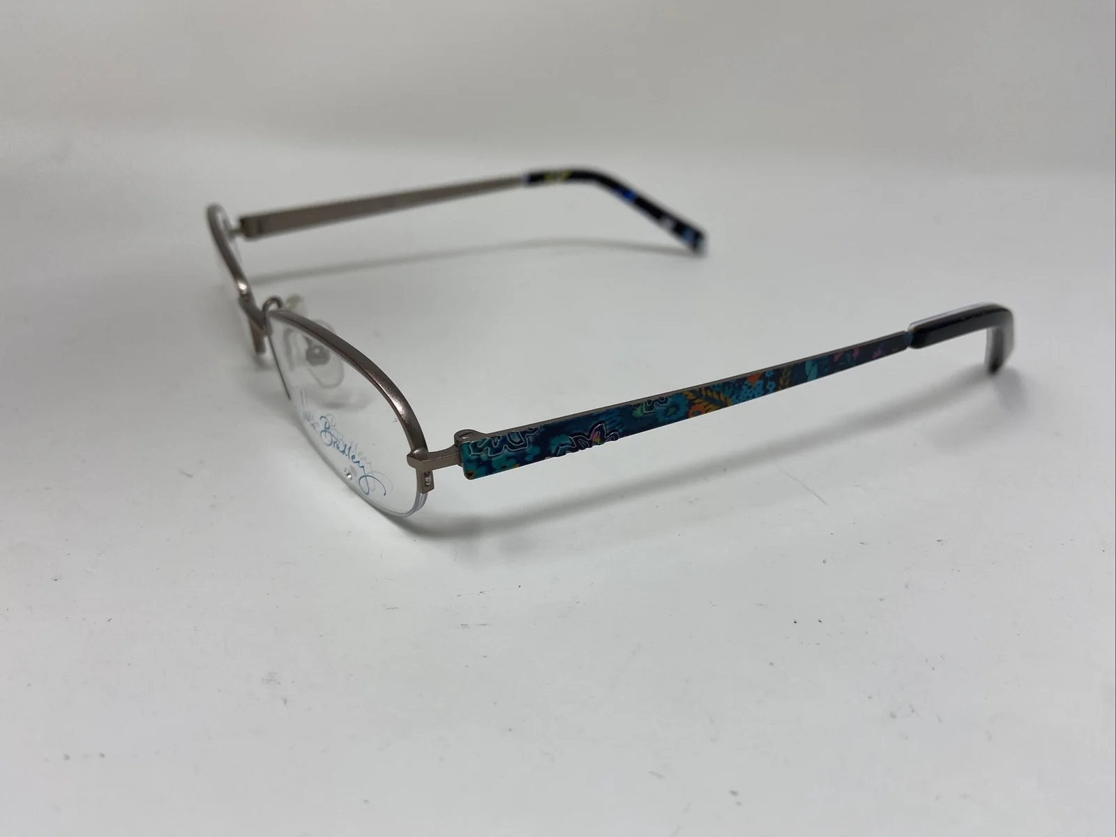 Vera Bradley Petite Fit Eyeglass CARRIE MIDNIGHT BLUES 50-17-135 Gold AM19 3