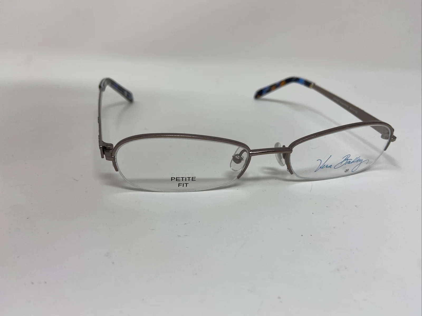 Vera Bradley Petite Fit Eyeglass CARRIE MIDNIGHT BLUES 50-17-135 Gold AM19 4