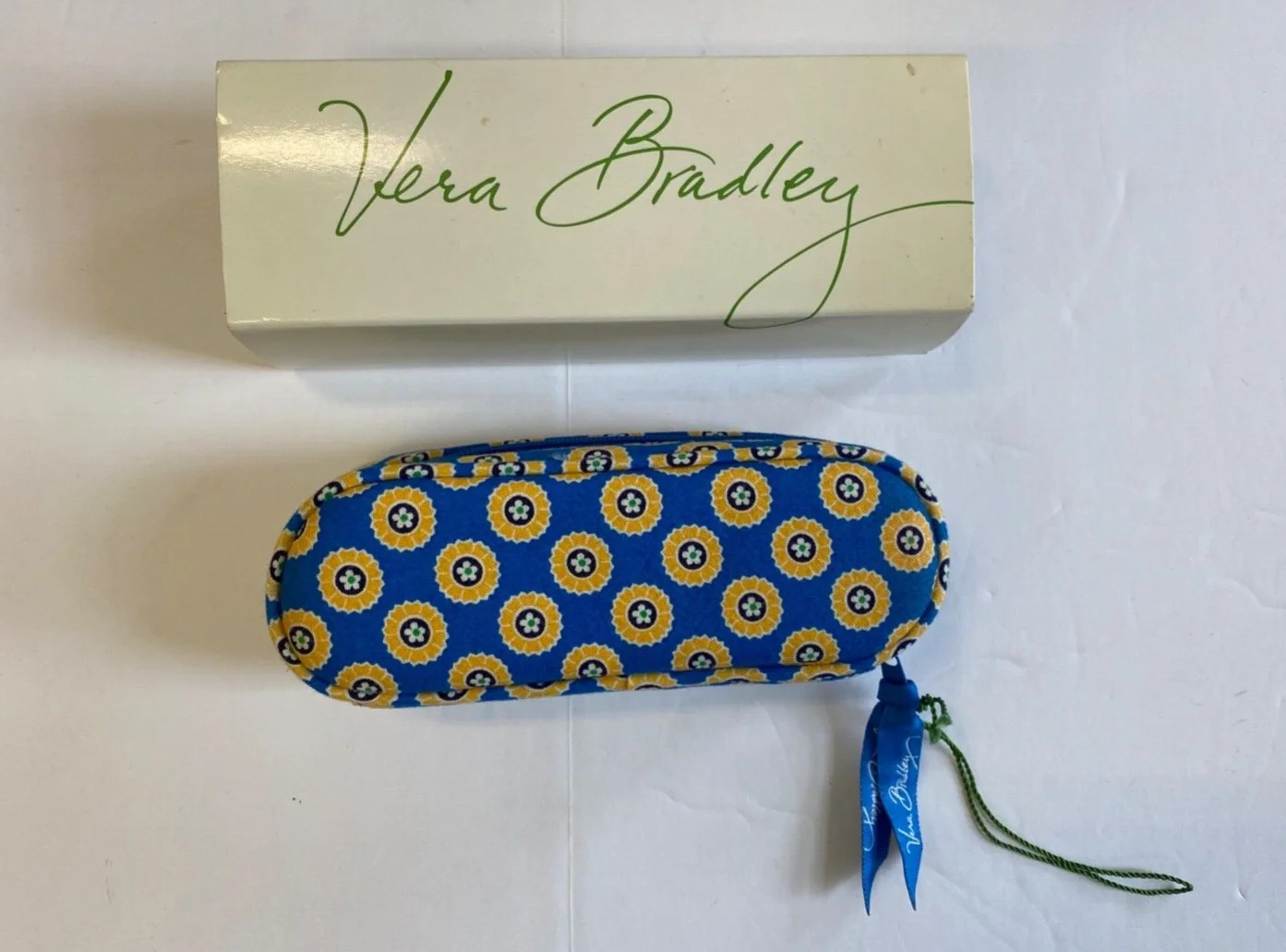 Vera Bradley RIVIERA Zip Around Eyeglass Case Readers Soft Eye Glass