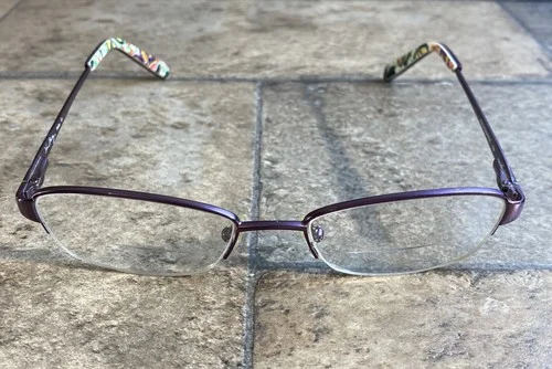 Vera Bradley Ruby Viva La Vera Eyeglass Frames 52-18-135 Purple/Paisley