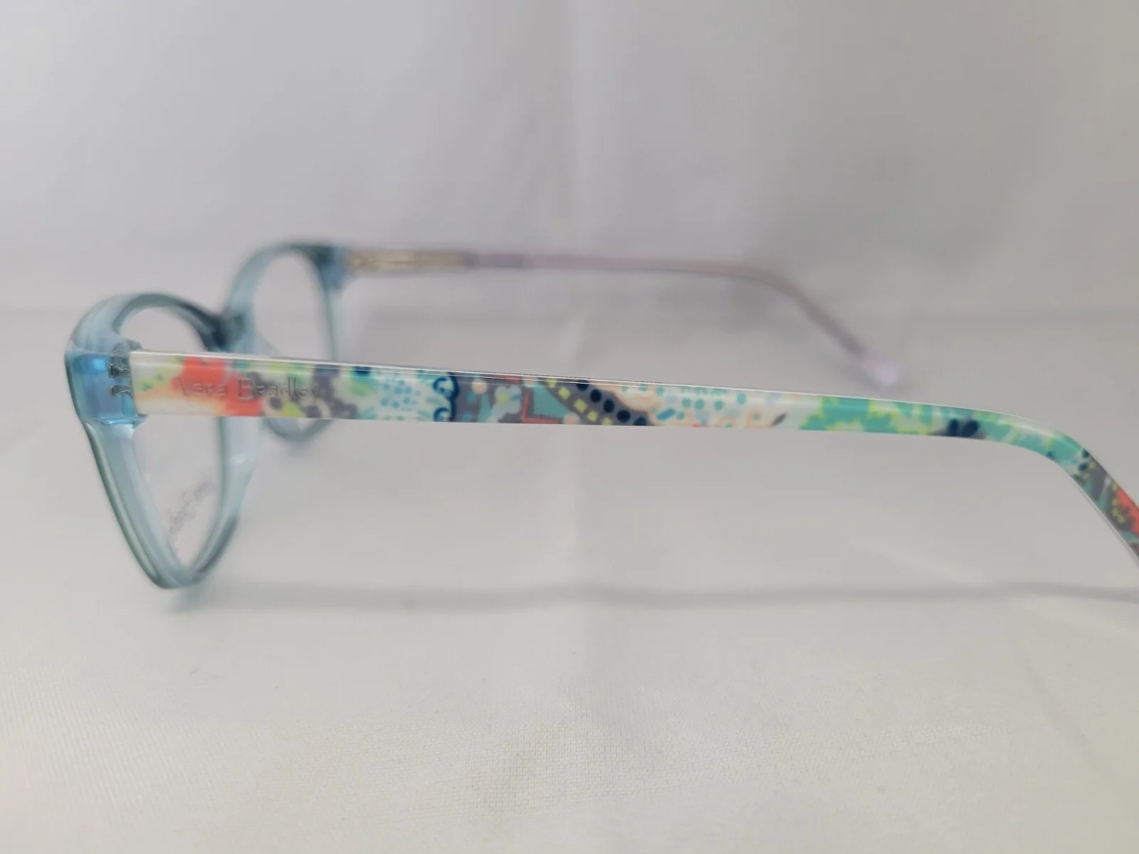 Vera Bradley Suki Citrus Paisley Light Blue Eyeglasses Frames 49-16-135 3