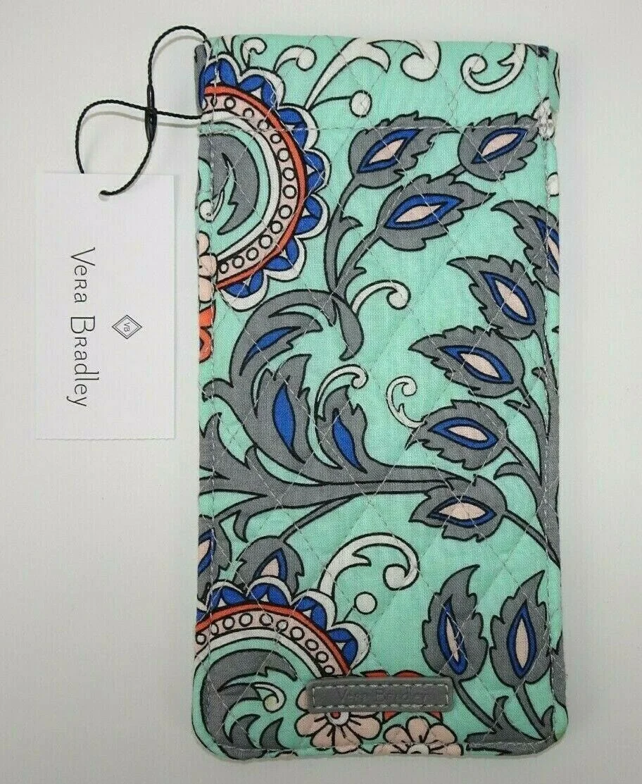 Vera Bradley Sunglass Sleeve FAN FLOWERS eyeglass case