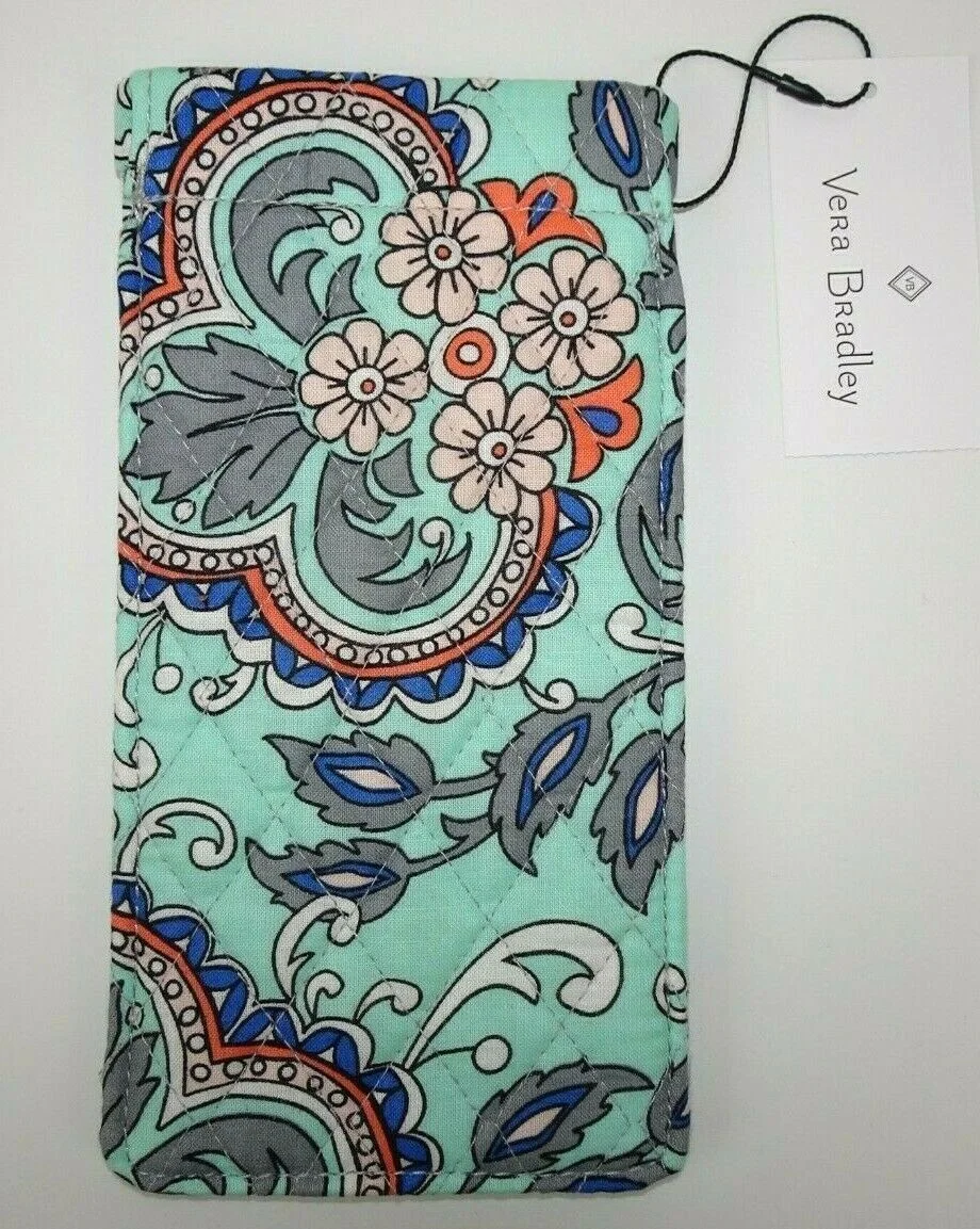 Vera Bradley Sunglass Sleeve FAN FLOWERS eyeglass case 2
