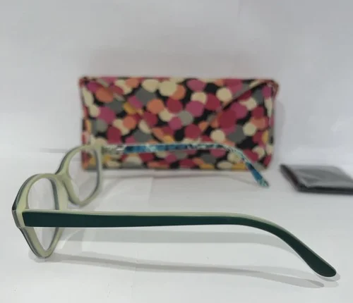 Vera Bradley VB Diana eyeglasses full rim frames blue/ turquoise 49-16-130 case 2