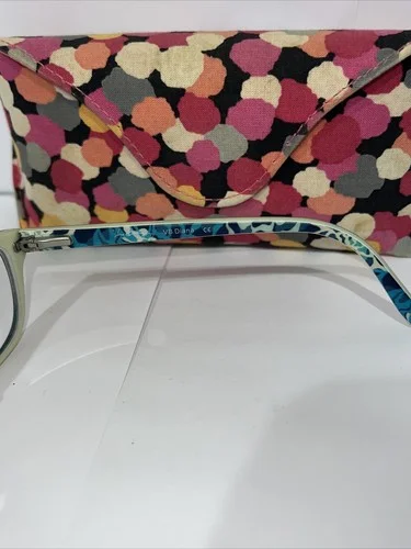 Vera Bradley VB Diana eyeglasses full rim frames blue/ turquoise 49-16-130 case 3