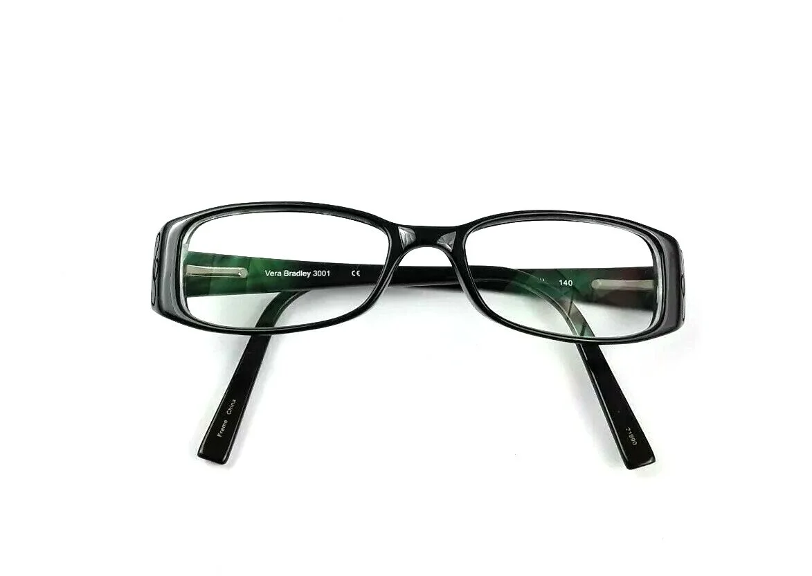 Vera Bradley Womens Night & Day NDY 140 Black White Eyeglass Frames Case 3