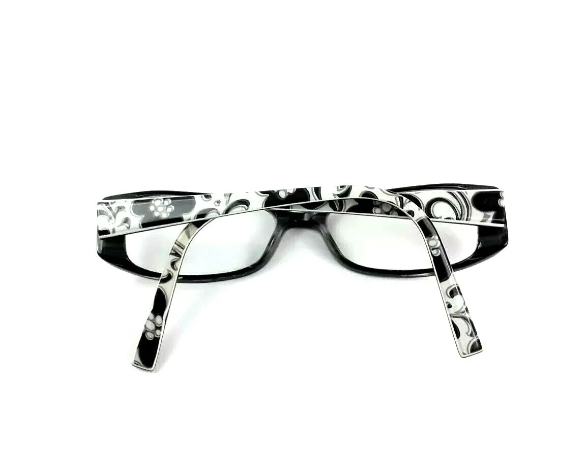 Vera Bradley Womens Night & Day NDY 140 Black White Eyeglass Frames Case 4