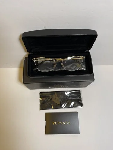 Versace 1261B 1252 Authentic Eyeglasses Frame 52-17-140 Gold - NEW IN CASE