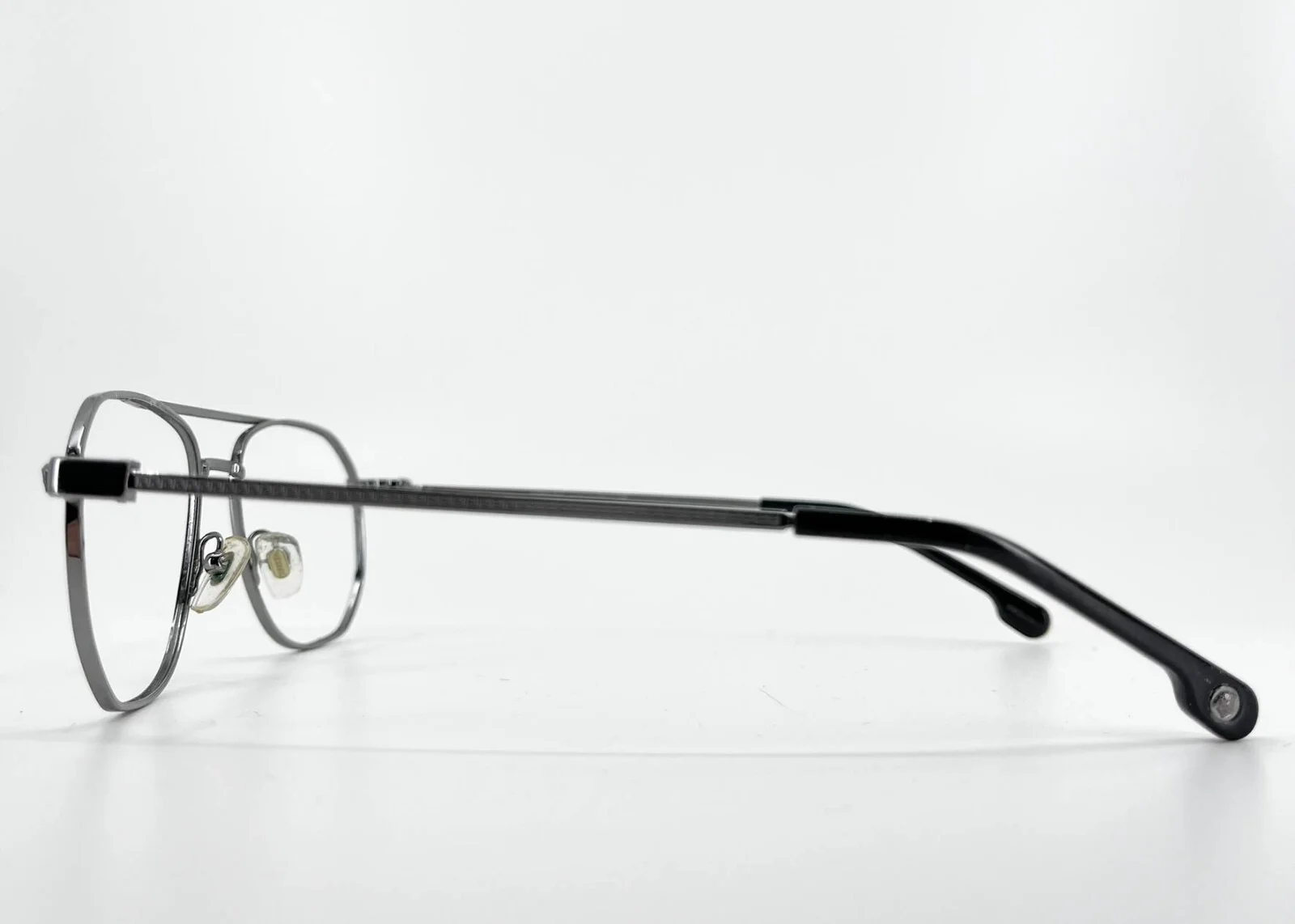 VERSACE Eyeglasses 1252 1001 Silver Full Rim Mens Frames Geometric Aviator 1748 3
