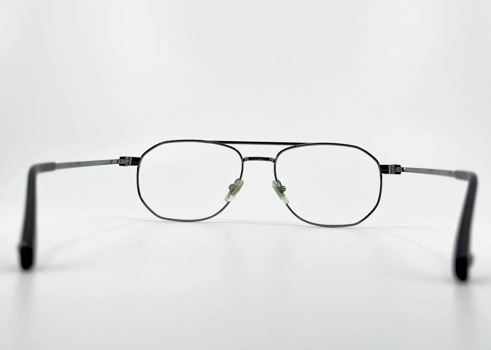 VERSACE Eyeglasses 1252 1001 Silver Full Rim Mens Frames Geometric Aviator 1748 4