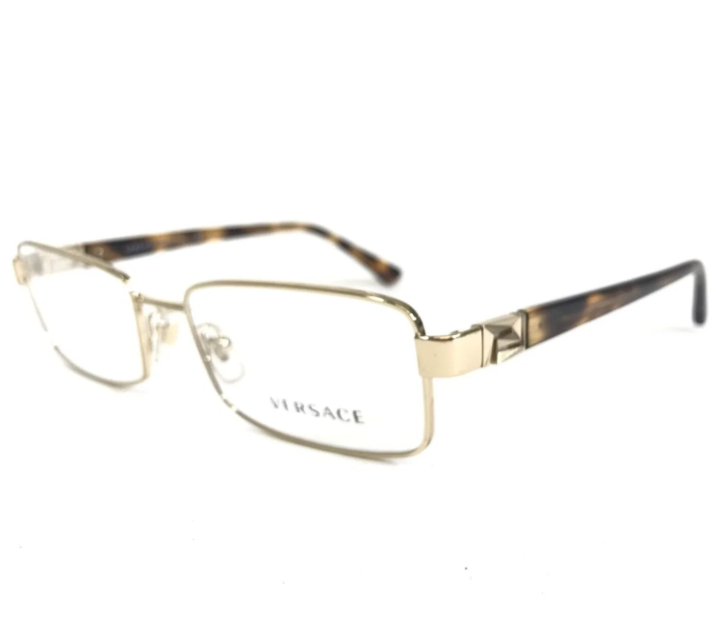 Versace Eyeglasses Frames MOD.1209 1252 Tortoise Gold Rectangular 53-17-140