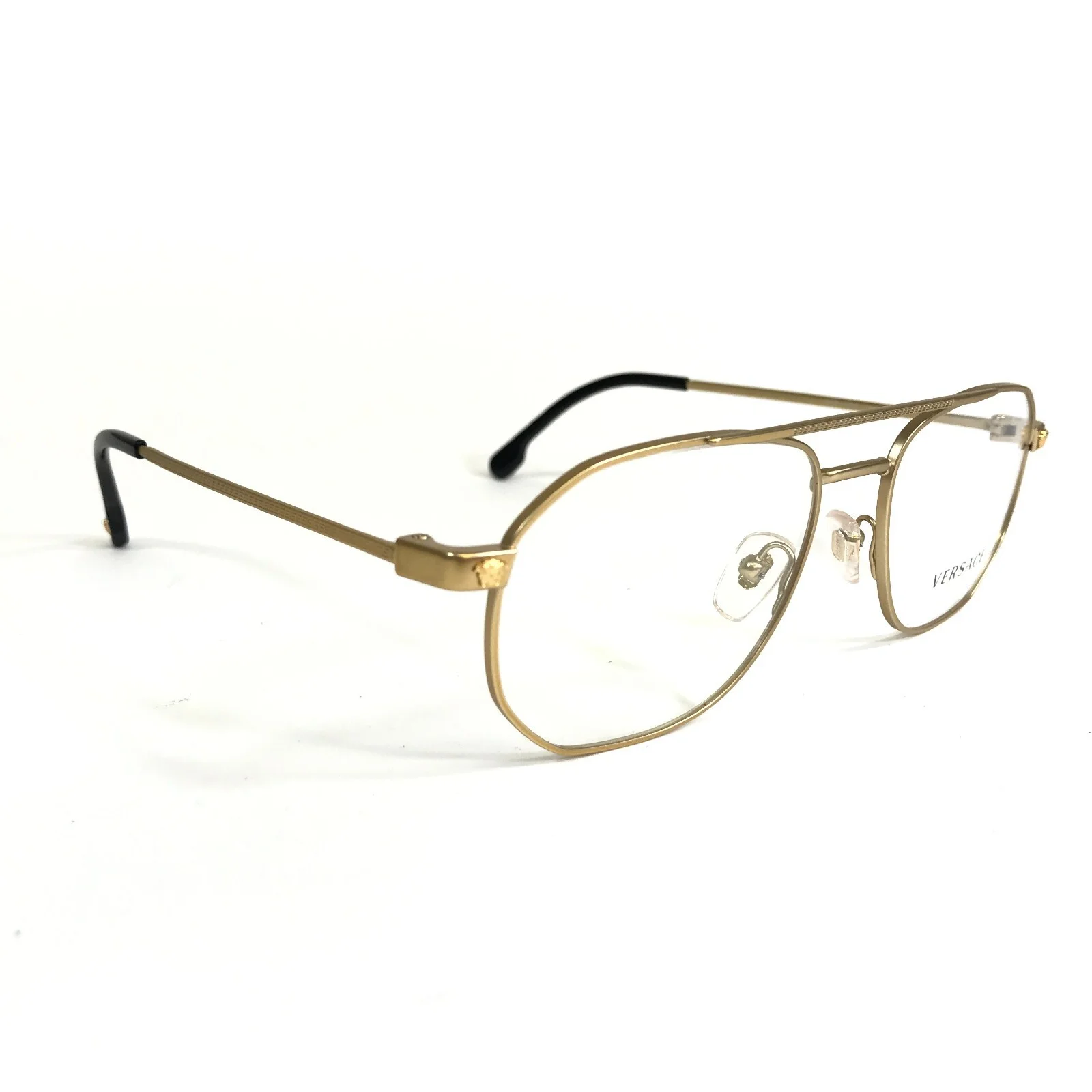 Versace Eyeglasses Frames MOD. 1252 1428 Gold Octagon Full Wire Rim 53-17-140 2