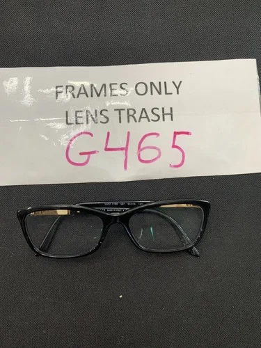 Versace Eyeglasses Frames MOD.3186 GB1 Black Gold Studded Cat Eye 54-16-140 EUC
