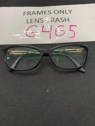 Versace Eyeglasses Frames MOD.3186 GB1 Black Gold Studded Cat Eye 54-16-140 EUC 2