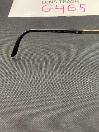 Versace Eyeglasses Frames MOD.3186 GB1 Black Gold Studded Cat Eye 54-16-140 EUC 4