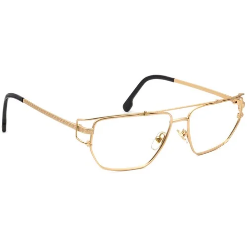 Versace Eyeglasses MOD. 1257 1410 Matte Gold Pilot Metal Frame Italy 55[]15 140