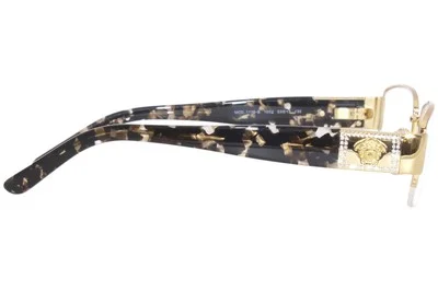 Versace Eyeglasses VE 1175-B 1175B 1002 Gold Medusa/Brown Half Rim Frame 53mm 3