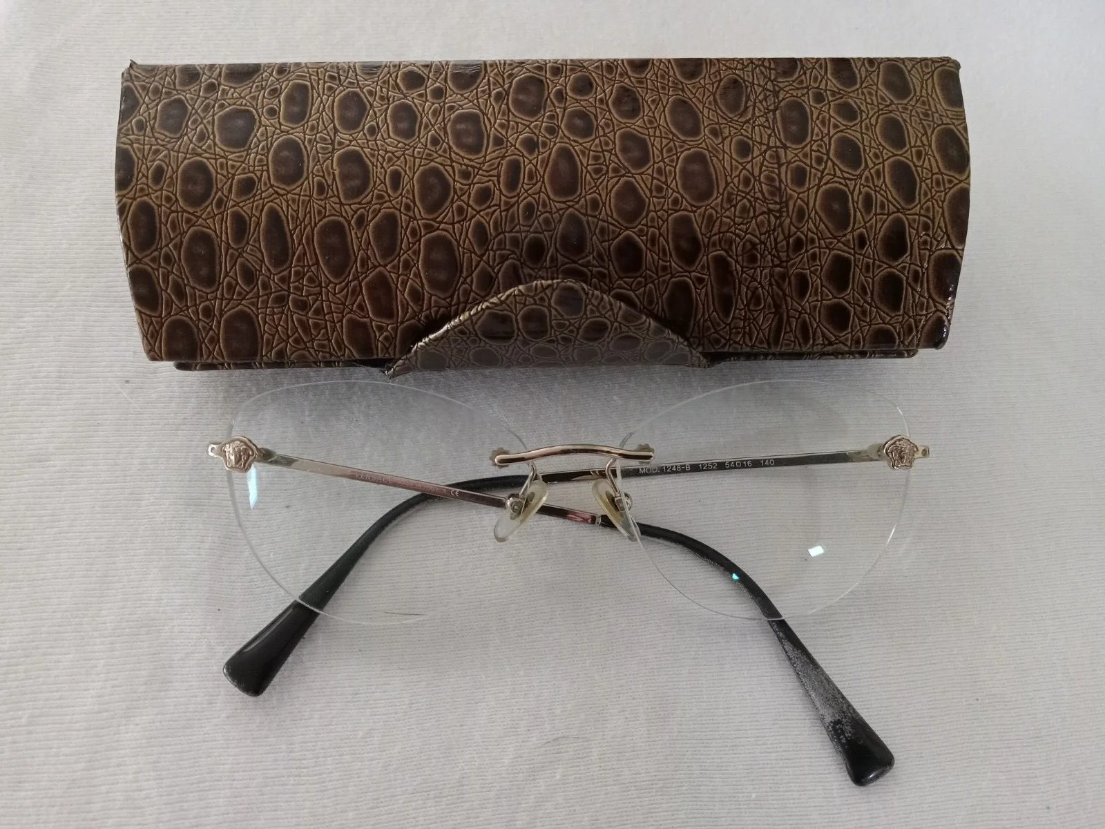 Versace Eyeglasses VE 1248B 1252 Copper, Size 54-16-140 Frames