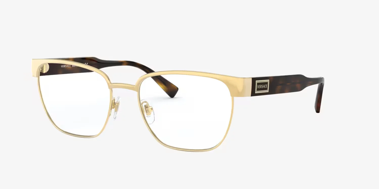Versace Eyeglasses VE1264 1460 56mm Gold/Havana / Demo Lens