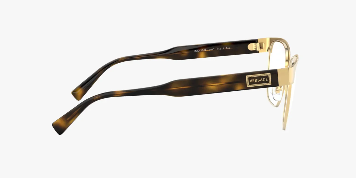 Versace Eyeglasses VE1264 1460 56mm Gold/Havana / Demo Lens 3