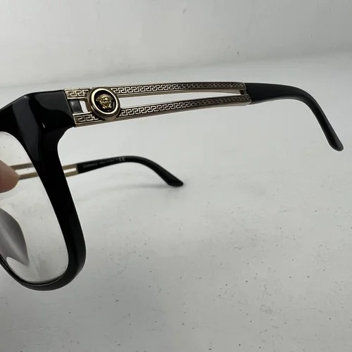 Versace Glasses VE 3218 GB1 53-17 140 Black & Gold Frames Readers 2