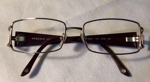 Versace MOD 1163-B 1333 Rose Gold Dark Purple Eyeglasses Frames 52-16 130 Italy