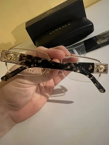 Versace Mod. 1175-B 1002 53/17 135 Brown Gold Eyeglasses New With Box / Case 3
