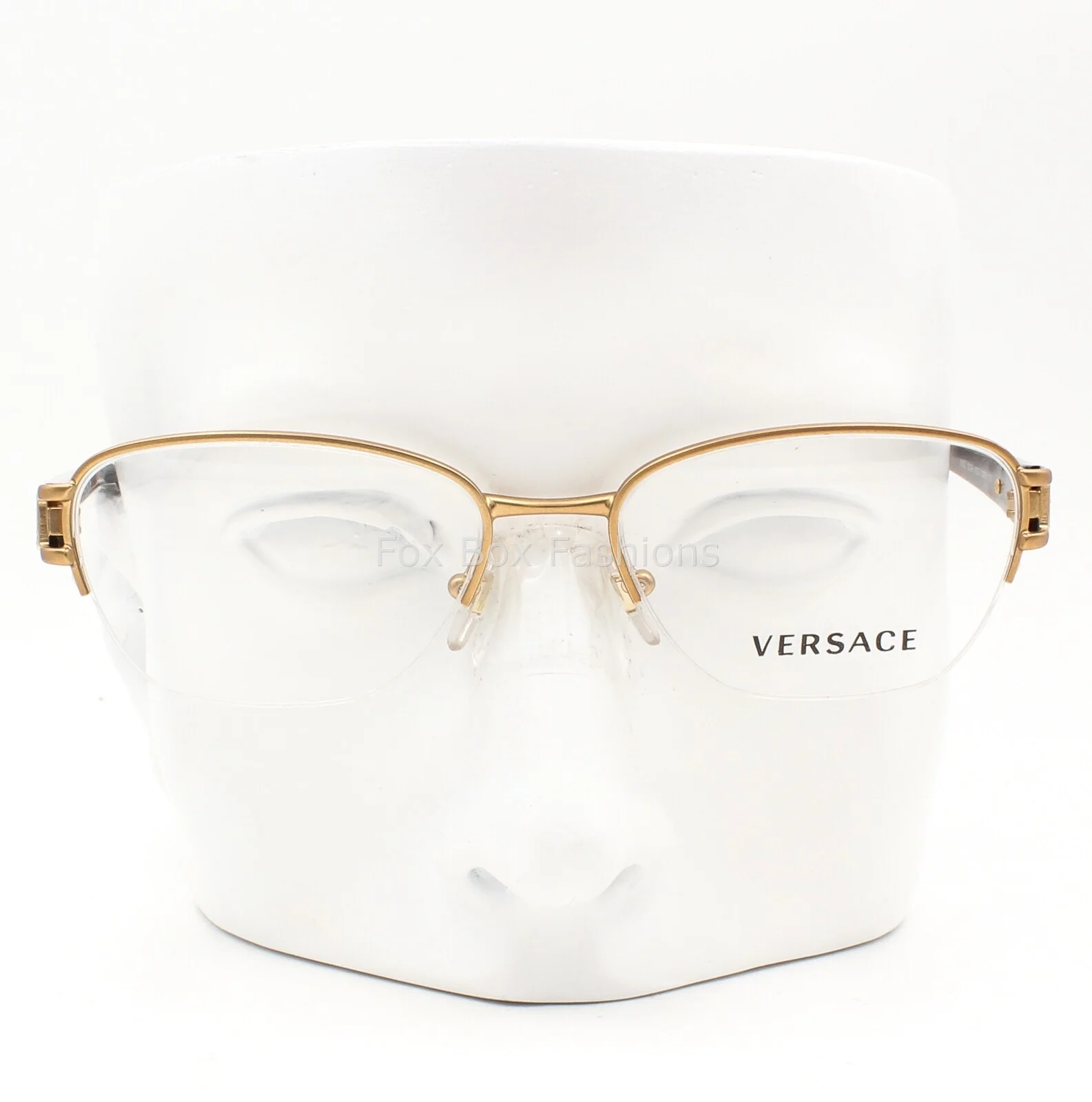 Versace MOD. 1215-B 1329 Matte Gold Bronze Womens Eyeglasses Frames 53-16-135 2