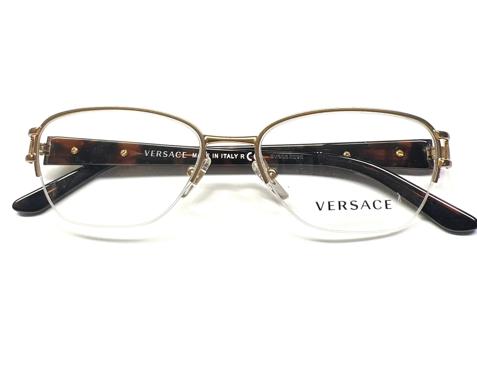 Versace MOD. 1215-B 1329 Matte Gold Bronze Womens Eyeglasses Frames 53-16-135 4