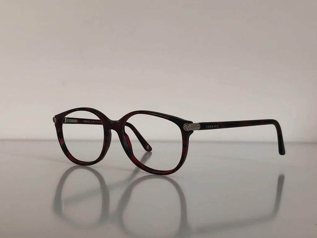 Versace MOD. 3169 989 Round Plum Havana Eyeglasses Frame 52*16*135