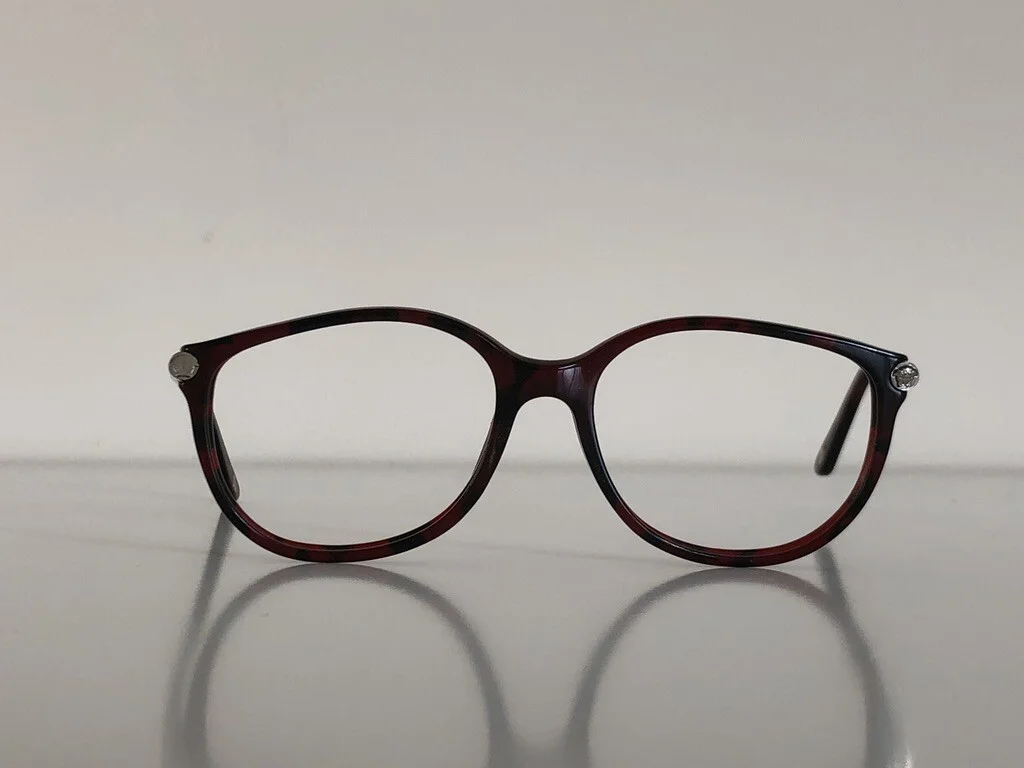 Versace MOD. 3169 989 Round Plum Havana Eyeglasses Frame 52*16*135 2