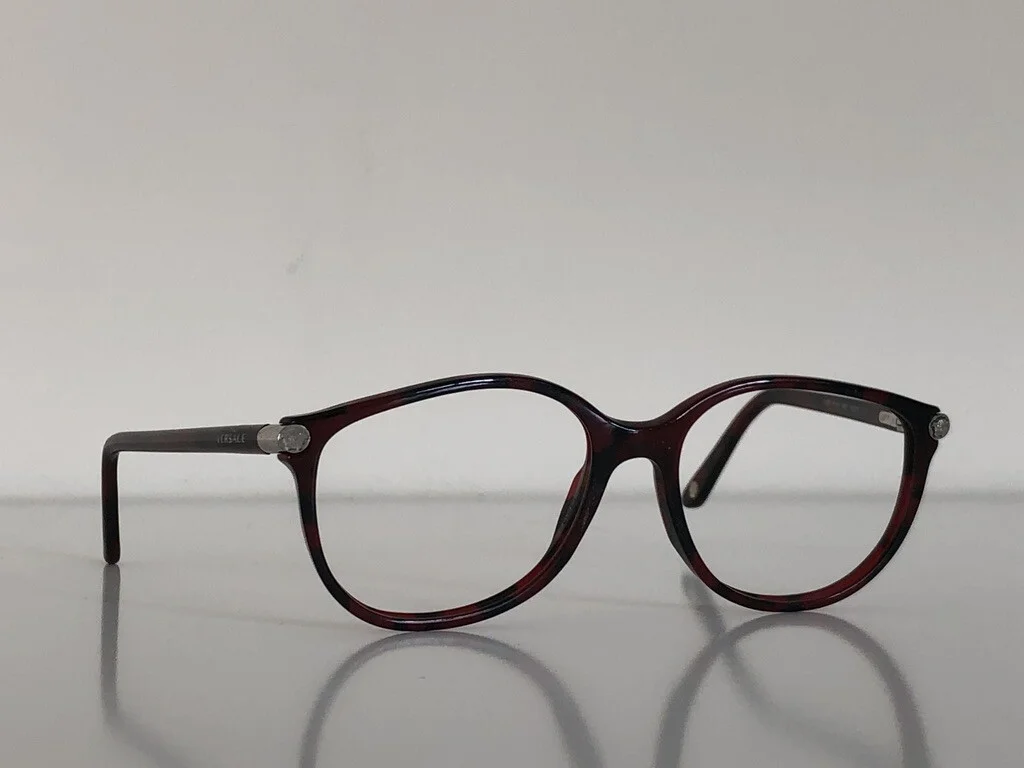 Versace MOD. 3169 989 Round Plum Havana Eyeglasses Frame 52*16*135 3