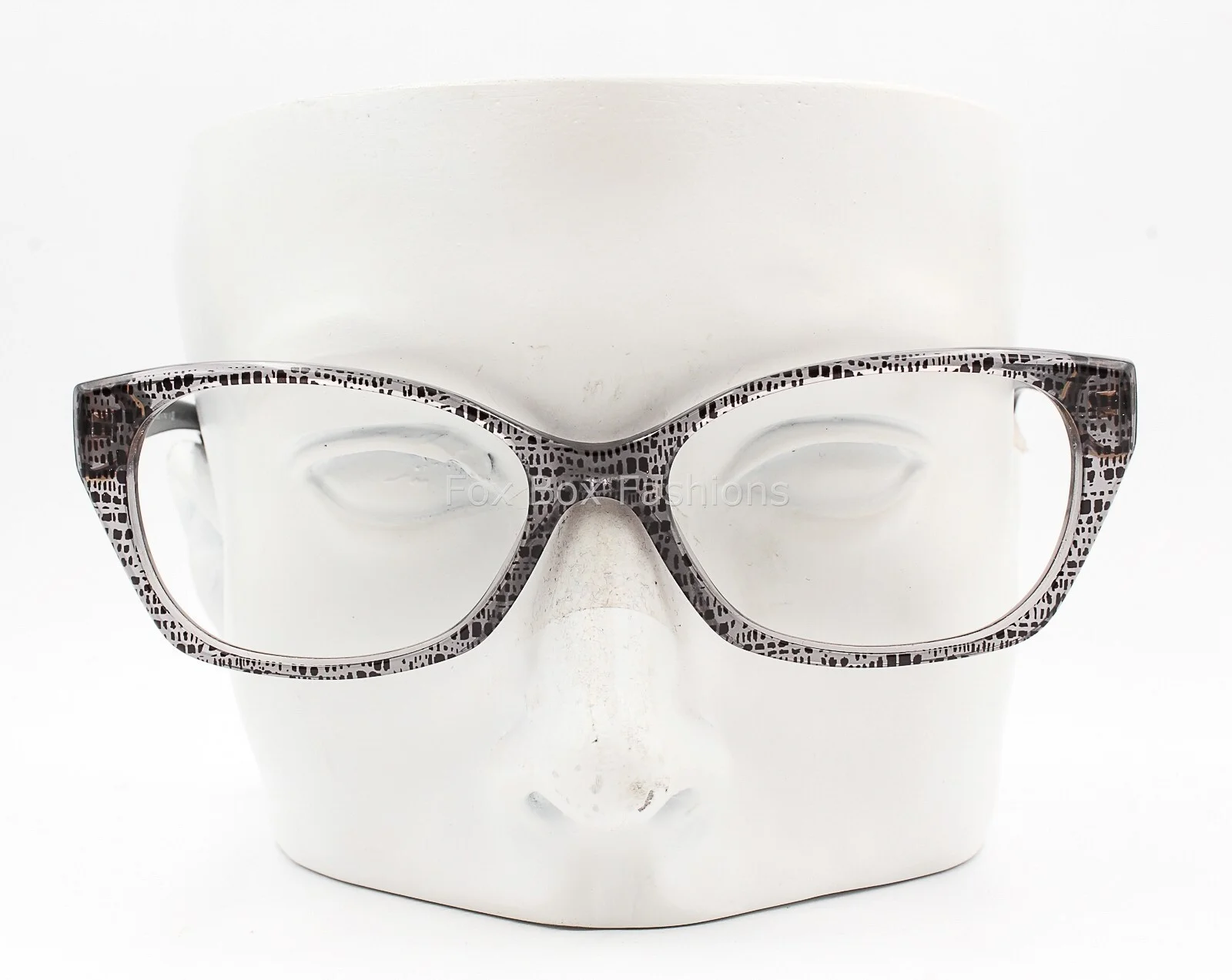 Versace MOD 3170B 5002 Eyeglasses Glasses Black Print on Clear w/ Crystals 54mm 4