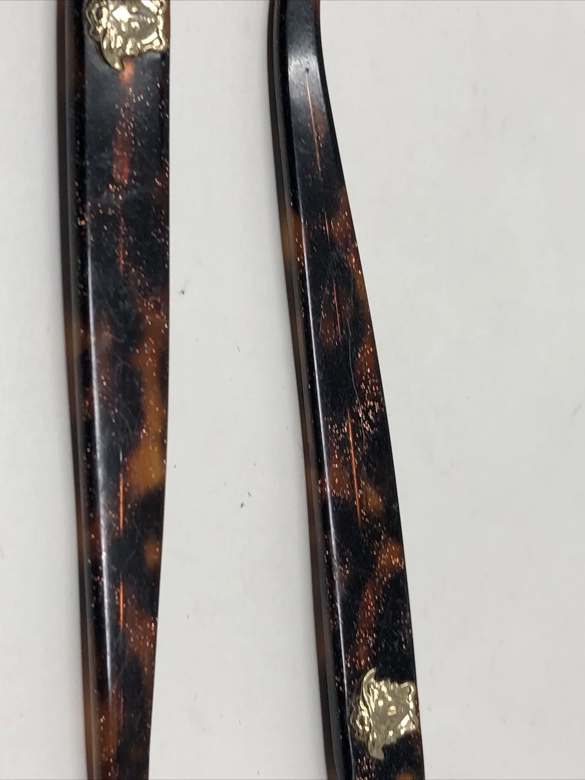 Versace Mod 3207 5116 140mm Brown Authentic Temple Replacement PARTS 1517 3