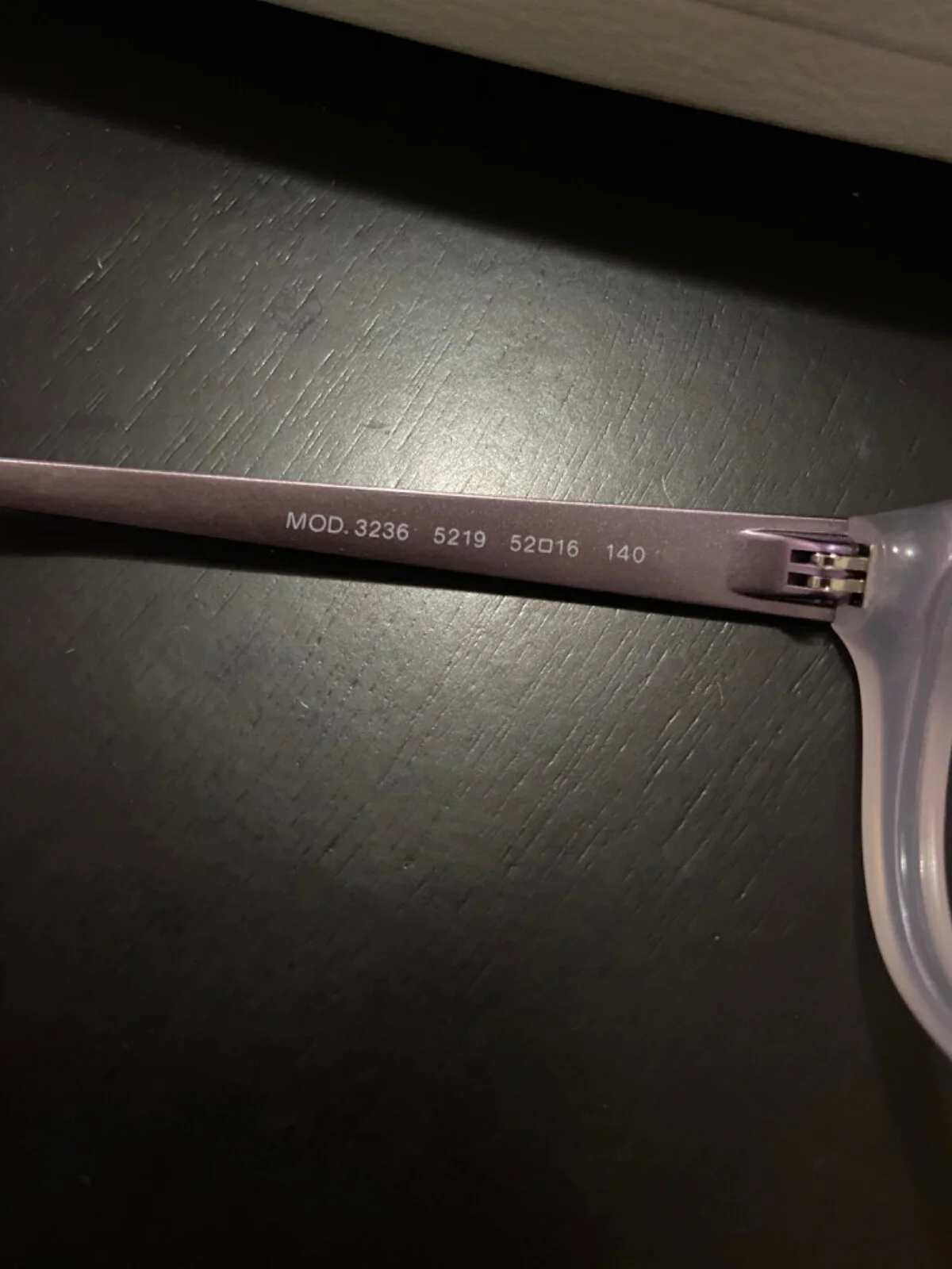 Versace MOD 3236 Women’s Eyeglasses Discontinued 52-16 Opal Lilac 3