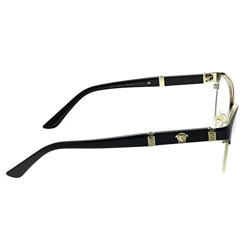 Versace NEW Black Gold Cat Eye Womens Metal Frames 54-18-140 Eyeglasses VE1271 3