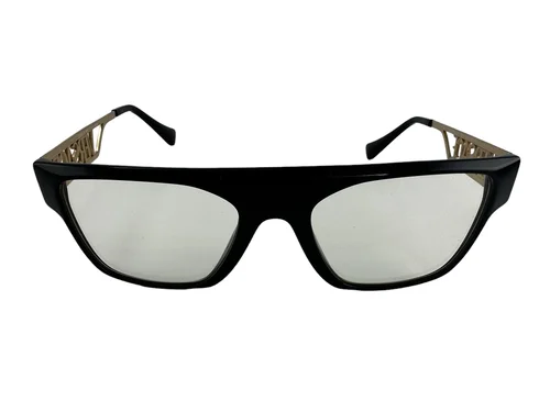 Versace NEW Black Retro Flat Top Frames Gold Mens 53-19-145 Eyeglasses VE3326U 3