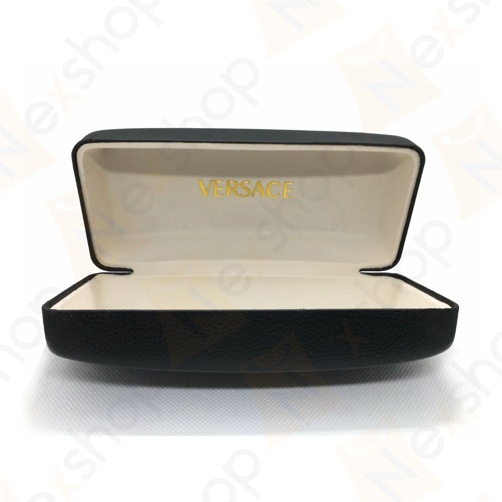 Versace Sunglasses Eyeglasses Leather Hard Case with Cleaning Cloth & Gift Box 4