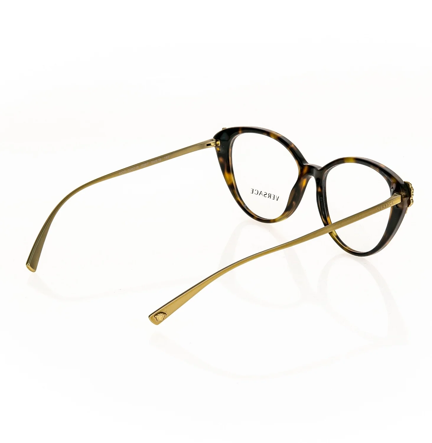 VERSACE Tribute Gold Crystal Wave Havana VE3262B Eyeglasses 3262 Optical 54mm 2