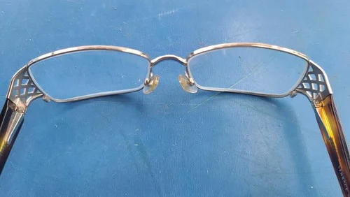 Versace VE 1163M 1252 Unisex Rectangle Eyeglasses - Pale Gold 4