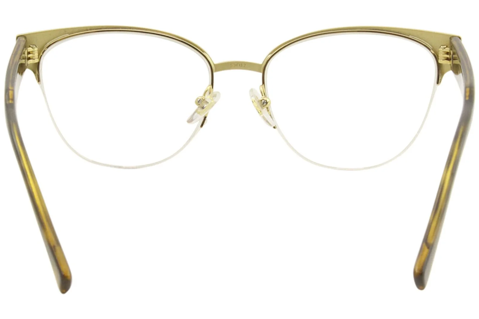 VERSACE VE 1265 1460 Eyeglasses Gold Havana Optical Frame 53mm New Authentic 4