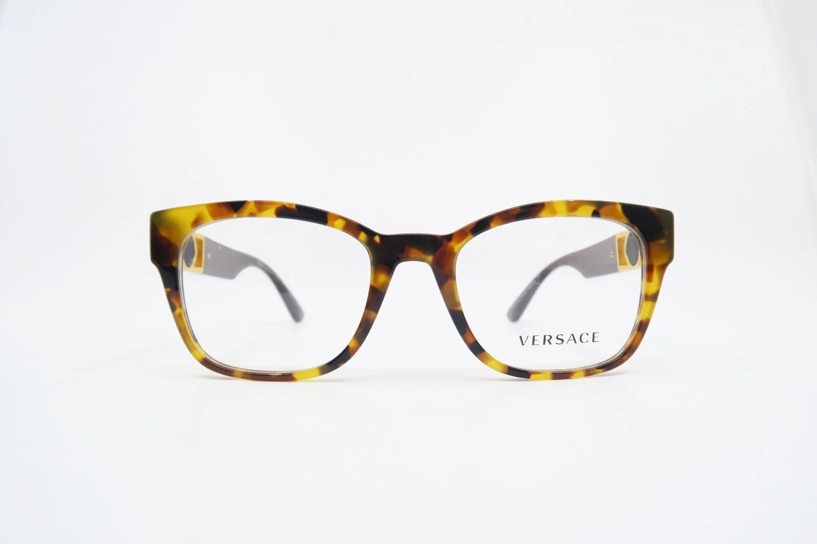 Versace VE 3314 5119 52mm Brown Tortoise w Medusa New Unisex Eyeglasses Frames 2