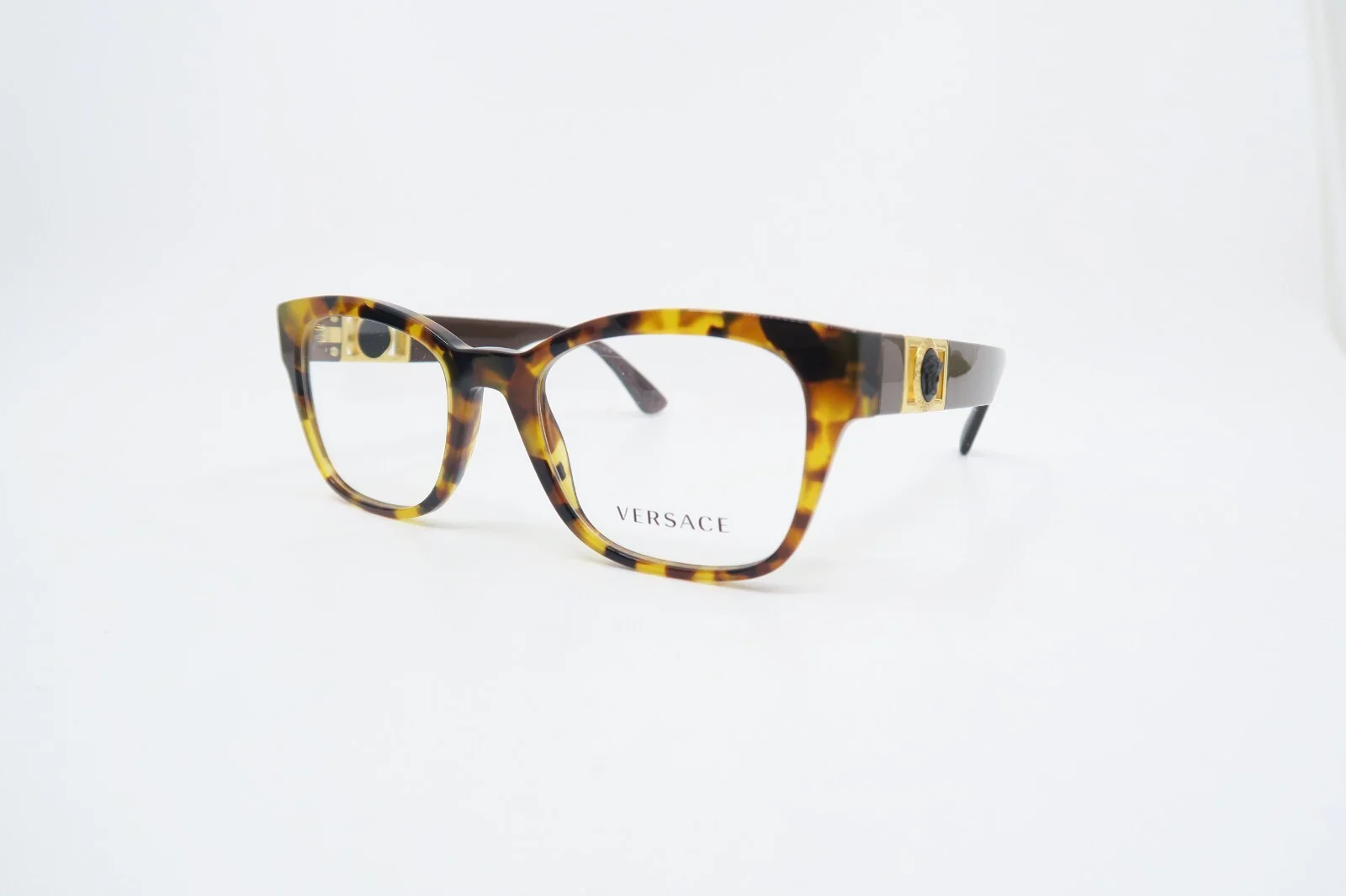 Versace VE 3314 5119 52mm Brown Tortoise w Medusa New Unisex Eyeglasses Frames 4