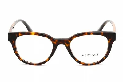 VERSACE VE 3317 108 Eyeglasses Dark Havana Frame 49mm 2