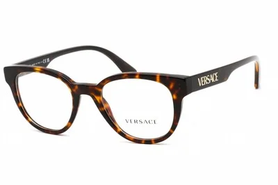 VERSACE VE 3317 108 Eyeglasses Dark Havana Frame 49mm 3
