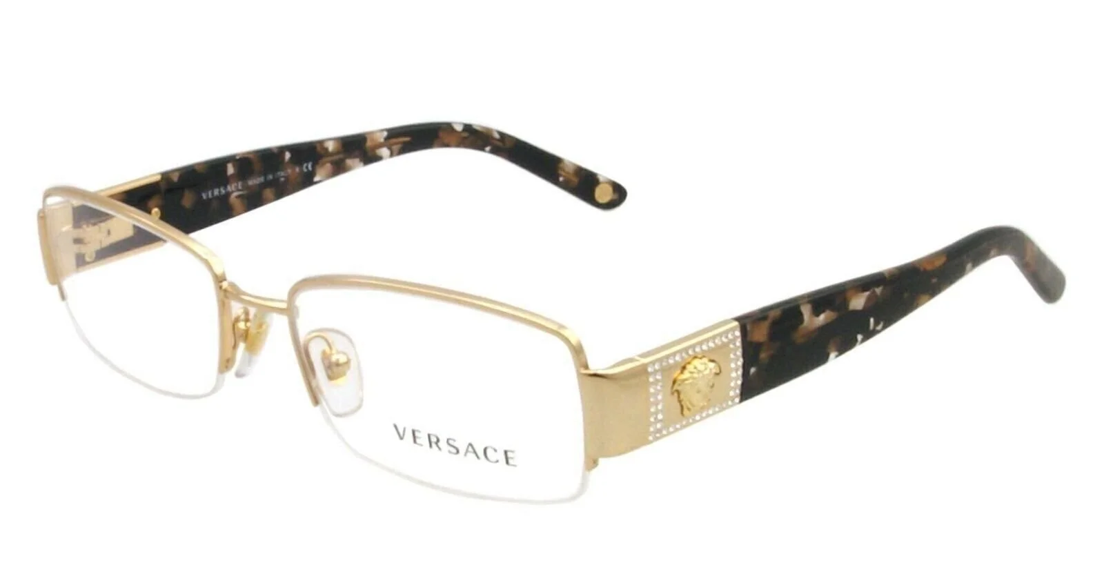 VERSACE VE1175B 1002 Gold/Havana Demo Lens Women 4
