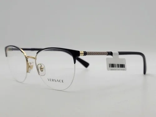 Versace VE1247 1418 Violet Gold Wayfarer Semi-Rimless Eyeglass Frames 52-17-140 3