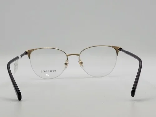 Versace VE1247 1418 Violet Gold Wayfarer Semi-Rimless Eyeglass Frames 52-17-140 4